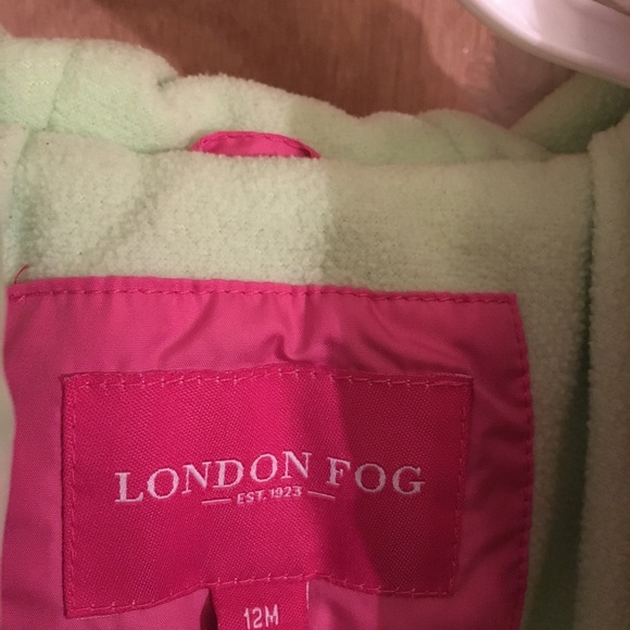 London Fog 12M Pink Coat - Picture 2 of 6